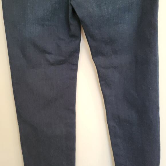 FRAME Le High Straight Jeans Porter Chew Hem Mid Rise Dark Wash Women 26 - Picture 5 of 13
